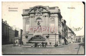 Belgium - Belgien - Vervi - Verviers - Orthmans Monument Old Postcard