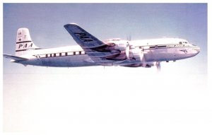 Pan American Airways DC 7B Airplane Postcard