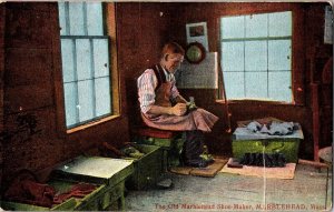 Old Marblehead Shoe Maker Mass Antique Divided Back Postcard Vintage UNP Unused 