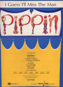 I Guess I'll Miss The Man Pippin Musical XL Sheet Music