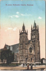 Canada St James Methodist Church Montreal Vintage Postcard 03.62