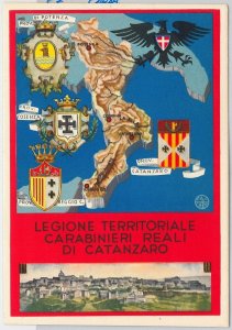 44365 Vintage POSTCARD - REGIMENTAL: Carabinieri Reali di CATANZARO-