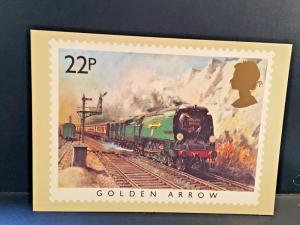 Postcard RPPC  Golden Arrow, from Famous Train Series.   Z7