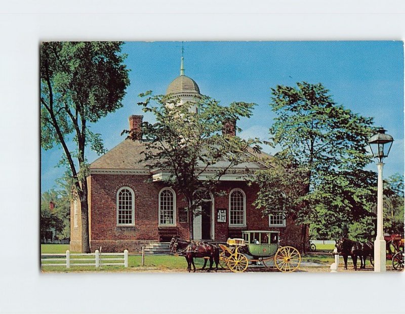 Postcard Old Court House, Williamsburg, Virginia