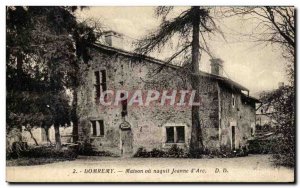 Postcard Old House Domremy, birthplace Joan & # 39Arc