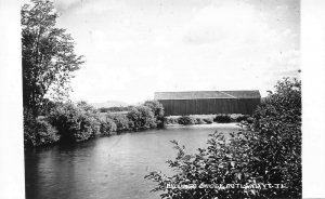 Billings Bridge At Rutland VT Real Photo Blank Back 3.5 x 5.5