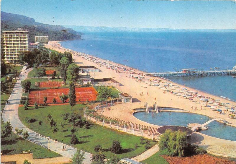 B68919 Varna Zlatni Poassatzi la piscine des enfants  bulgaria