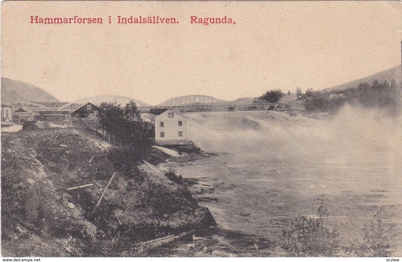 RAGUNDA, Sweden, PU-1911; Hammarforsen i Indalsalfven