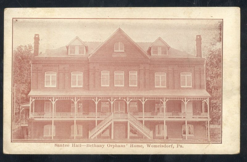 WOMELSDORF PENNSYLVANIA PA. BETHEL ORPHANS HOME 1908 VINTAGE POSTCARD