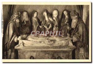 Old Postcard The Toledo Auvergne Salers Interior of The Church Entombment