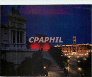 Postcard Modern Roma staircase ara oeli and capitol