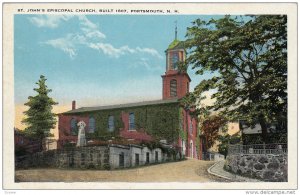 St. John's Episcopal Church, Built 1807, PORTSMOUTH, New Hampshire, 1910-1920s