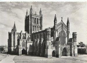 Herefordshire Postcard - Hereford Cathedral - Real Photograph - Ref TZ10584