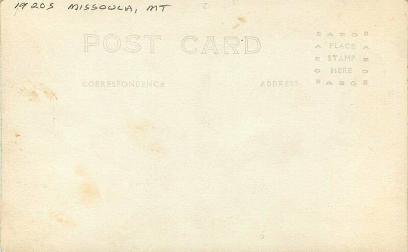 1920s Missoula Montana Sunrise Sentinel McKay RPPC Photo Postcard 6068