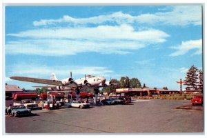 c1960 Bomber Highway Plane Airline Milwaukie Oregon OR Vintage Antique Postcard