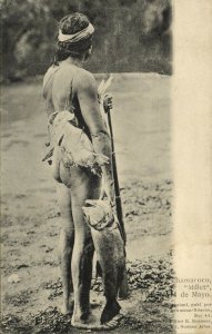 argentina, CHACO, Indio Chamacoco, Millet, Armed Native Indian Male (1900s)