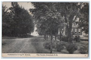 c1910 Parade Greenland Exterior Building New Hampshire Vintage Antique Postcard