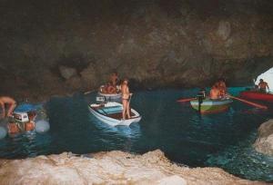 Mondello Cave Of Olio Grotto Olgrotte Rare Italian Postcard