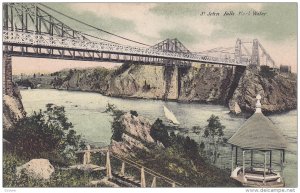 Bridge, St. John Falls Slack Water, Gazebo, New Brunswick, Canada, 00-10s