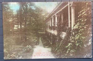 Vintage Postcard 1907-1915 Water Gap House Veranda & Lawn Delaware Water Gap PA