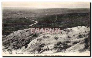 Old Postcard Craonne La Vallee I & # 39Ailette to Bouconville Army