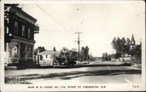 Tabusintac NB New Brunswick WS Loggie Co Store Real Photo Postcard