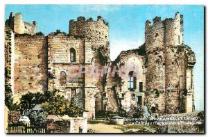 Old Postcard Bourbon L'Archambault Le Chateau frontage southernmost