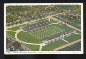 TULSA HURRICANES UNIVERSITY FOOTBALL STADIUM SKELLY FIELD VINTAGE POSTCARD