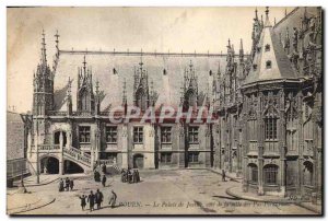 Old Postcard Rouen Courthouse side of the waiting hall