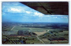 1960 Willow Run Airport Kaiser-Frazer Plant Detroit Michigan MI Vintage Postcard