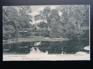 Scotland INVERNESS ISLANDS shows Wooden Foot Bridge c1904 Postcard by W. Mackay