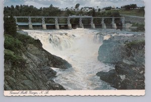 Grand Falls Gorge, Saint John River, Grand-Sault, New Brunswick Postcard #1