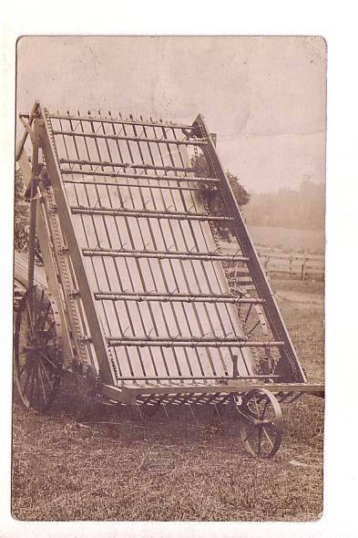 Real Photo, A Piece of Farm Machinery , Lisbon, Ohio, Used 1910