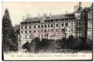 Old Postcard Blois The castle Facade Francois 1er