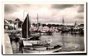 Old Postcard Concarneau L & # 39Avant Harbor Yacht