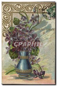 Old Postcard Fantasy Flowers