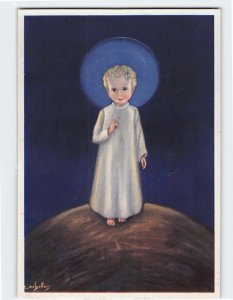 Postcard Greeting Card with Religious Boy Art Print