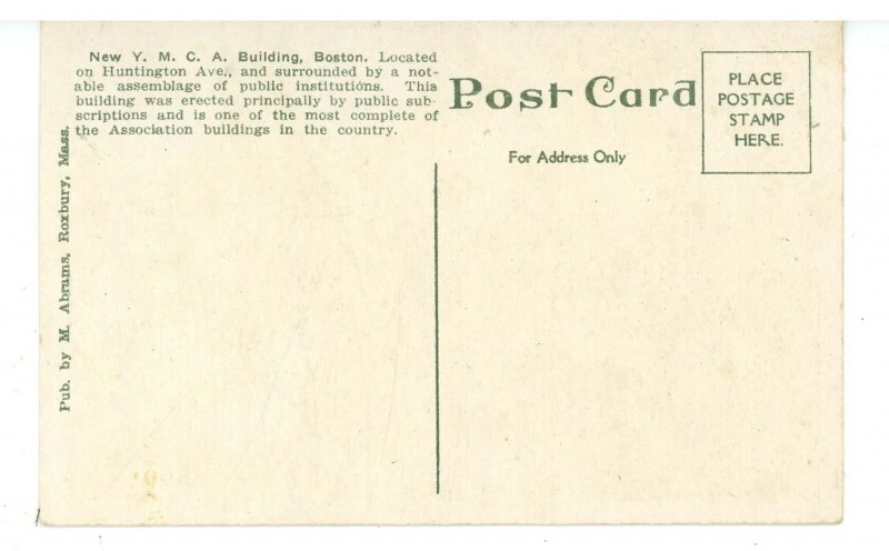 MA - Boston. YMCA Building