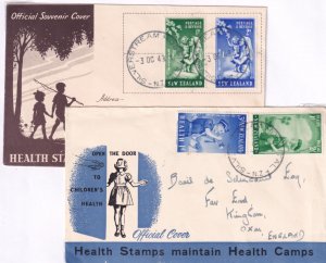 Silverstream Hospital New Zealand WW2 Health Stamps 3x FDC Postmark s