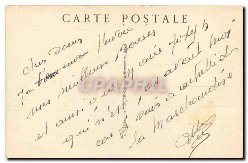 Old Postcard New Paris Trocadero gardens seen