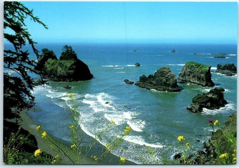 Postcard - Spectacular Pacific Ocean vistas along U.S. Highway 101