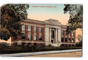 Halifax Nova Scotia Canada Damaged Postcard 1907-1915 Technical School