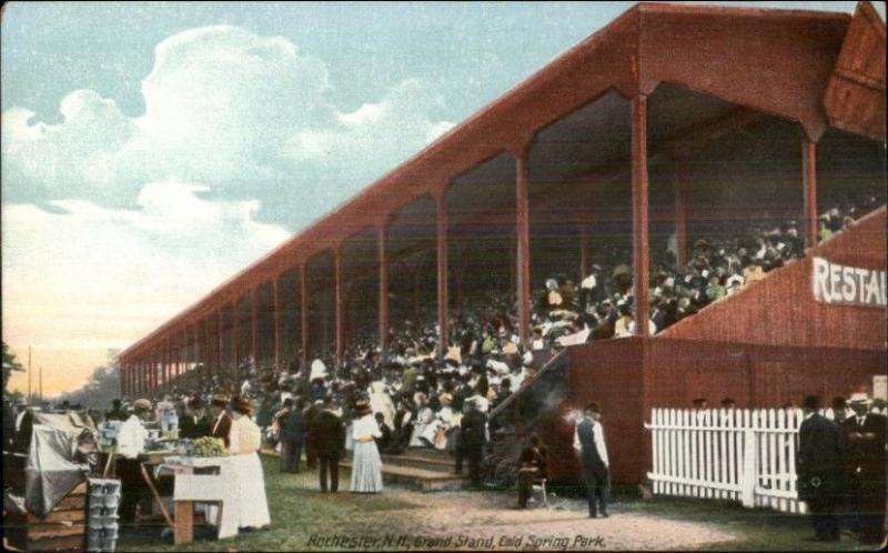 Rochester NH Grand Stand Cold Spring Park c1910 Postcard