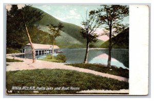 Profile Lake Boat House White Mountains New Hampshire NH UNP DB Postcard H20