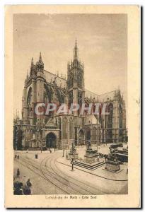 Old postcard Cathedrale Metz Cote Sud