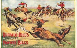 Buffalo Bill's Wild West Pawnee Bill's Far East RARE Postcard