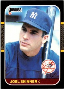 1987 Donruss Baseball Card Joel Skinner New York Yankees sk20272
