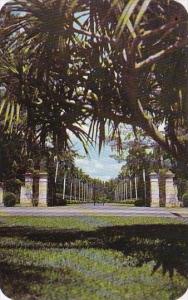 Florida Miami Famous Entrance To Hialeah Race Course's New Club House