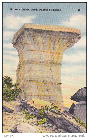 Nature's Pulpit,  North Dakota,  Badlands,   30-40s