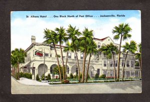 FL St Albans Hotel Jacksonville Florida Postcard
